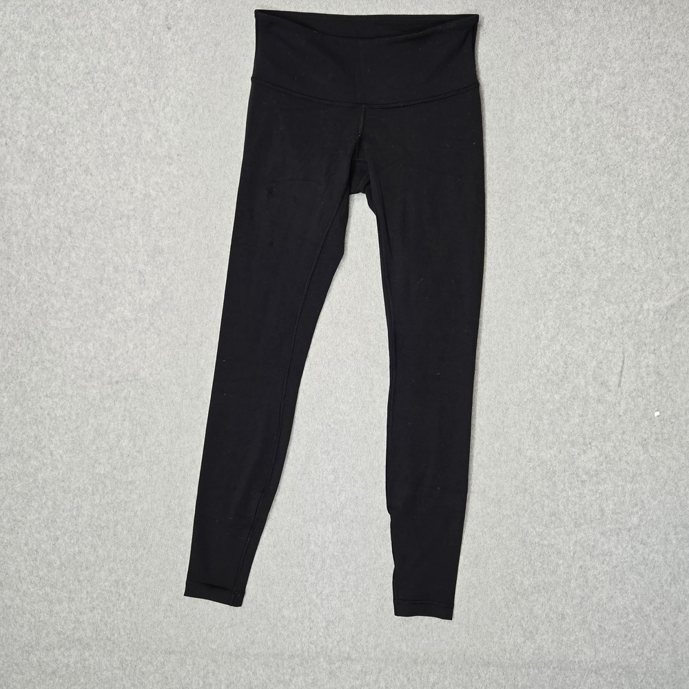 Lululemon Women Activewear Pants 4 Black Wunder Under Legging 26" Inseam Logo